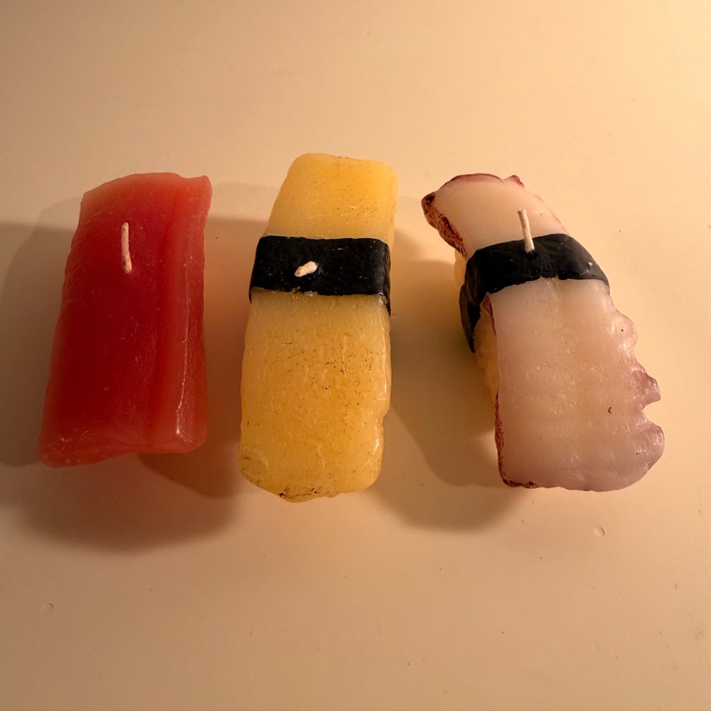 Sashimi-Sushi Shaped Candle Set